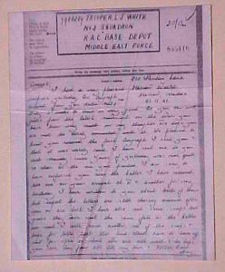 IRAQ  V MAIL ME FORCE RAC DEPOT #2 SQUAD DESTINATION FROM ENGLAND 1941 NOV 23