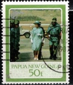 Papua New Guinea - #642 Queen Elizabeth II 60th Birthday - Used