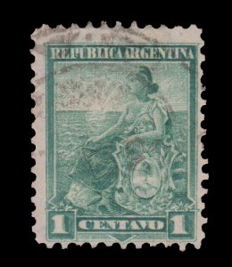 ARGENTINA STAMP 1899. SCOTT # 123. USED. # 1