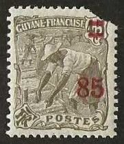 French Guiana  103, mint,  hinge remnant.  space filler.  1925.  (F518)