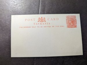 Mint British Australia Tasmania Postcard Postal Stationery