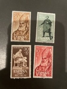 Rio Muni sc B3-B6 MNH comp set