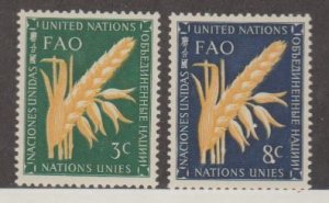 United Nations Scott #23-24 Stamps - Mint NH Set