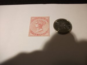 Canada Vancouver Island BC 5c Forgery Five Cents QV Rose Mint No Gum