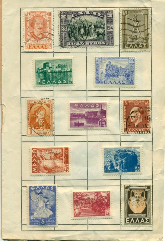 Greece Collection  52 stamps M & U SEE NOTE**