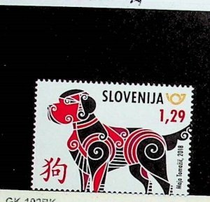 SLOVENIA Sc 1259 NH ISSUE OF 2018 - YEAR OF THE DOG