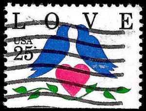 # 2441 USED LOVE STAMP 2 DOVES