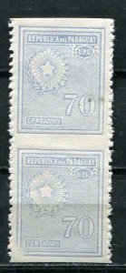 Paraguay 1927-38 UPU Pair Sc 286 Unused ERROR Missing Horizontal Perf RARE 5935