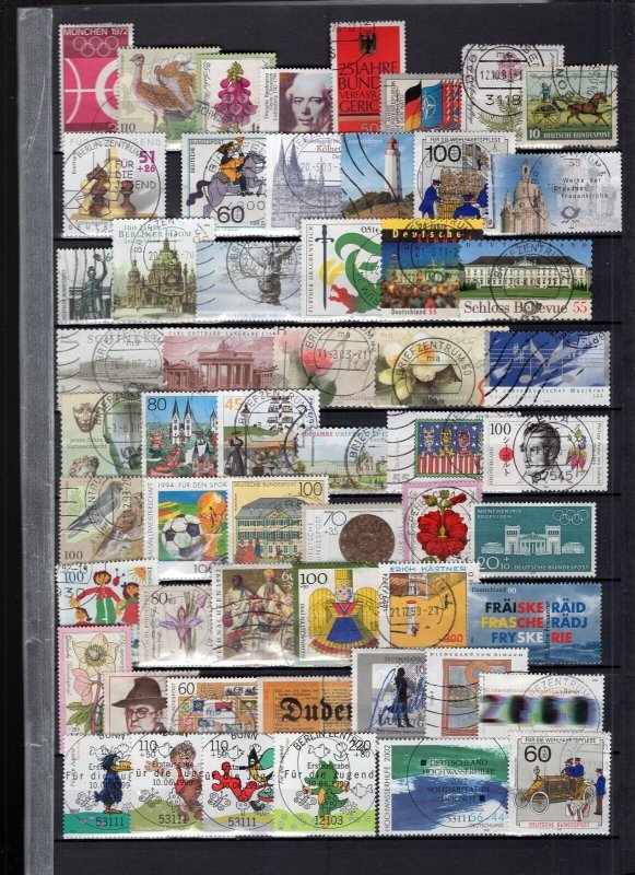 Germany + Berlin 1980's-2000's Modern Used 177 Stamps Many Sets CV$250