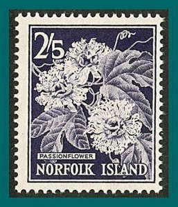 Norfolk Island 1962 Passion Flower, MLH #38,SG33