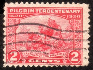 1920, US 2c, Landing of the Pilgrims, Used, Sc 549