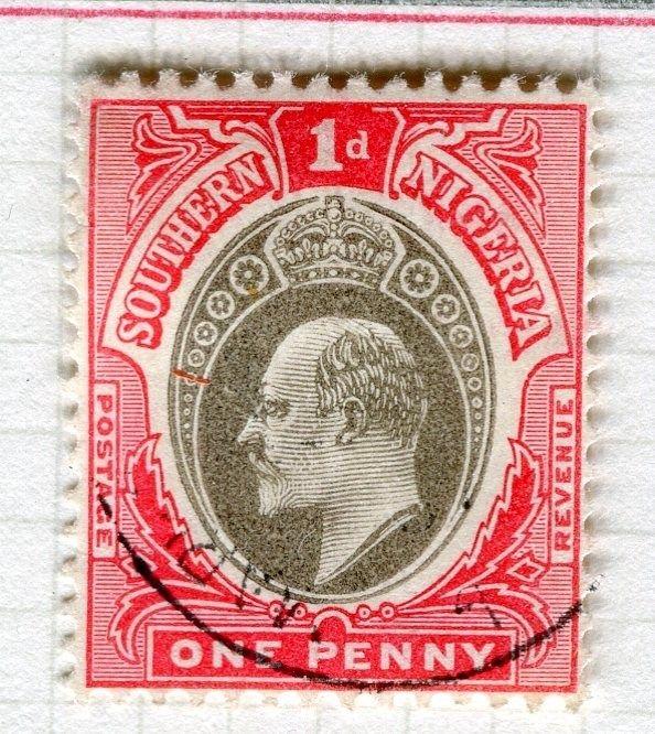 SOUTHERN NIGERIA;  1904 early classic Ed VII issue fine used 1d. value