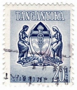 (I.B) KUT Revenue : Tanganyika Stamp Duty 20c