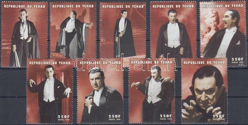 Tchad stamp Bela Lugosi as Dracula set MNH 1998 Mi 1778-1786 WS230094