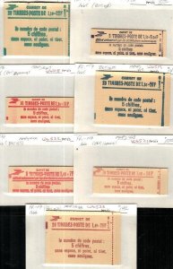 France Maury booklets 409, 416, 417, 419, 420, 423, and 426 Mint NH [TH1652]