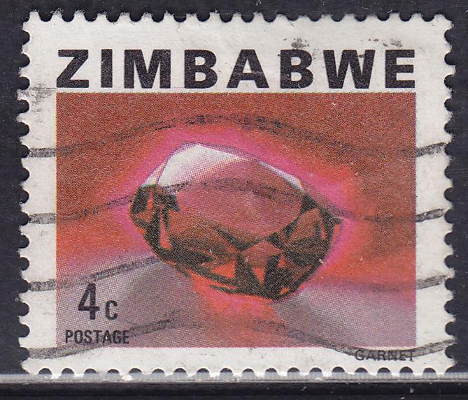 Zimbabwe 416 USED 1980 Garnet