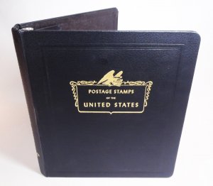 White Ace United States Postage Stamps Gold imprint Album Binder & Page Lifters