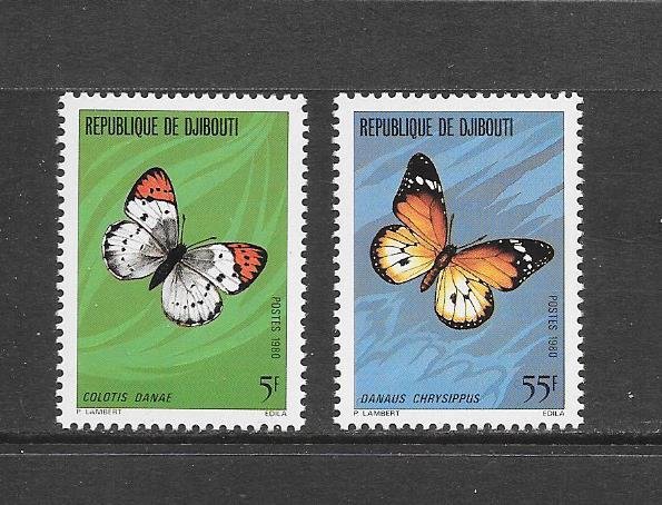 BUTTERFLIES - DJIBOUTI #511-12  MNH