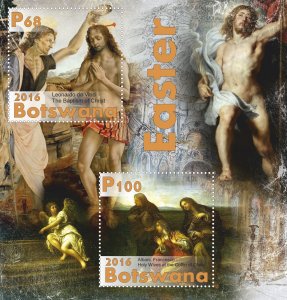 Stamps.  Art, painting, Religion, Easter 2016 1+1 sheets perforated MNH **