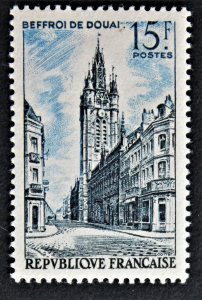 France #787 MNH OG Belfry At Douai 1956