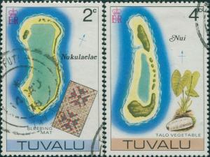 Tuvalu 1976 SG31-32 Maps FU