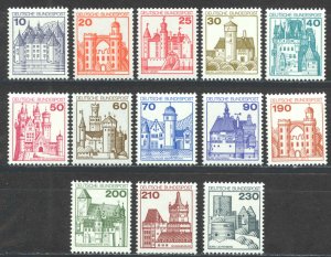 Germany Sc# 1231-1242 MNH 1977-1979 Castles