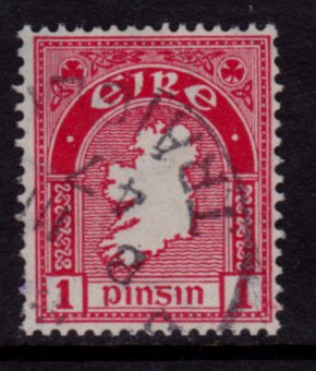 Ireland #107 SG 112 Used - Map of Ireland (1941)
