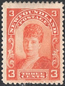 Newfoundland SC#83 3¢ Queen Alexandra: Princess of Wales (1898) MH