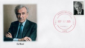 6037 - FDC - Elie Wiesel - WDG-FM Cachet - Hadley, MA