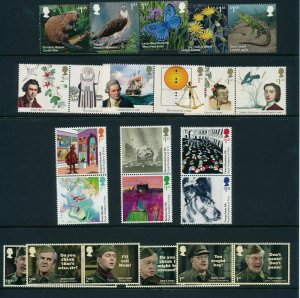 GB 2018 Complete Commemorative Year Set Collection Without M/sheets 13 sets U/M