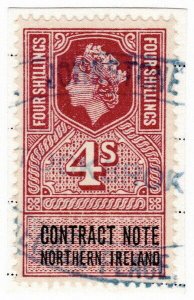 (I.B) Elizabeth II Revenue : Contract Note (Northern Ireland) 4/-