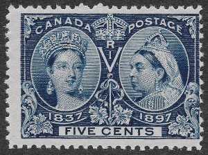 Canada Stamps Scott #54 MNH 5c Deep Blue Queen Victoria Jubilee SCV $180