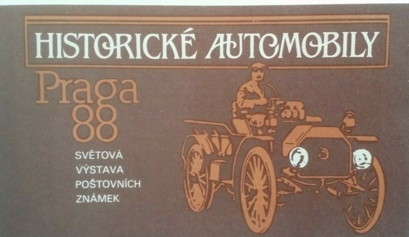 Czechoslovakia 1988 Praga 88 Historic Automobiles Booklet 2950-2951 MNH