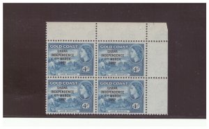 GHANA SC.26-27 1958 2 1/2p - 4p GHANA INDEPENDENCE MNH LOT YE7