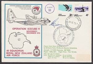 NEW ZEALAND ROSS DEPENDENCY 1975 signed flight cover ex Scott Base.........A313