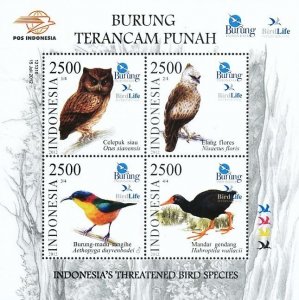 Indonesia 2012 MNH Stamps Souvenir Sheet Scott 2312a Birds Owls