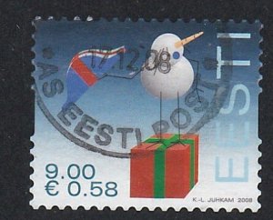 Estonia # 609, Christmas Present, Used