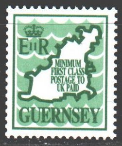 Guernsey. 1989. 454. Standard, geographic map of Guernsey. MNH.