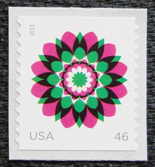 US #4724 MNH Coil Single, Kaleidoscope Flower