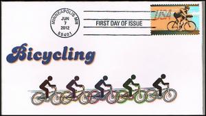 FDC Bicycling #1 All New Hand Made FDC by Barnnie 6.7.2012