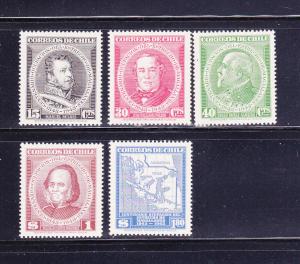 Chile 233-237 Set MH Various