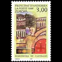 ANDORRA FR. 1996 - Scott# 468 Europa Set of 1 NH