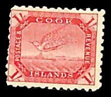 Cook Islands 1898, 1sh, Stamp out of set, Unused (hinged)