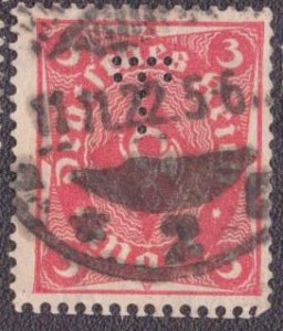 Germany 186 1922 Used Perfin