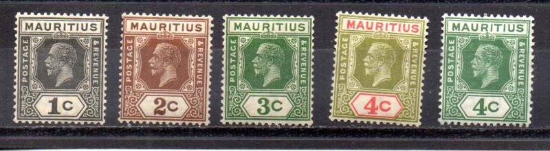 Mauritius 179-183 MH