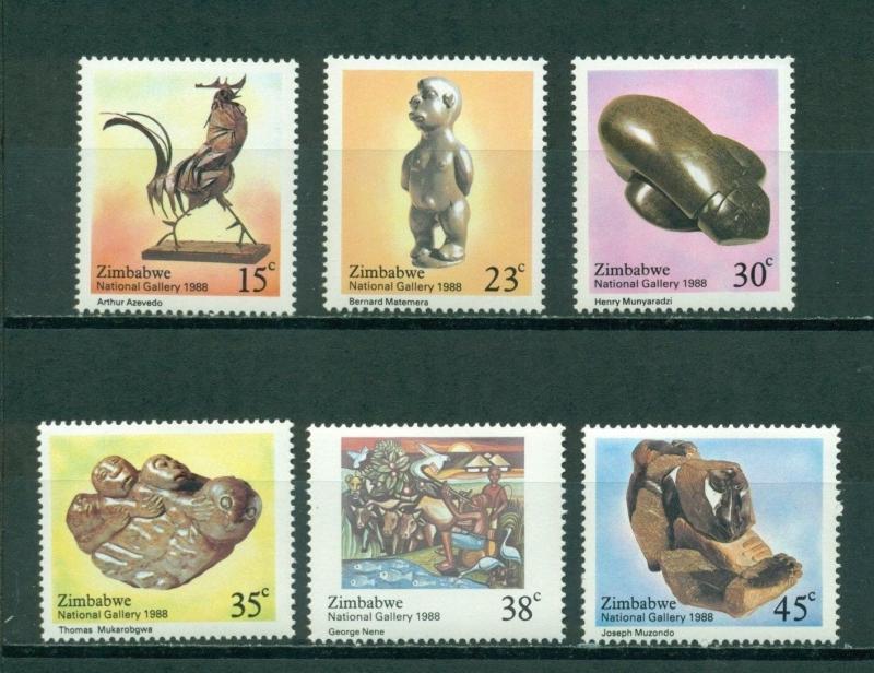 Zimbabwe Scott 560-565 MNH Nat'l. Gallery of Art CV$3+