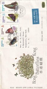 1979, Hong Kong: Butterflies, FDC (40881)