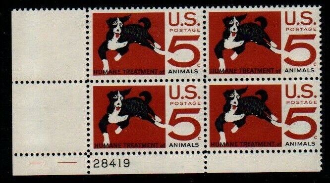 ALLY'S STAMPS US Plate Block Scott #1307 5c Humane to Animals [4] MNH [STK]