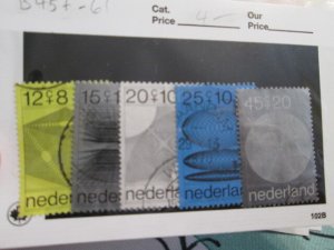 Netherlands #B457-B461 used set 2021 SCV = $4.00