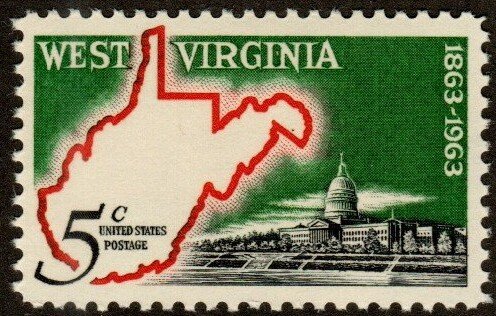 United States 1232 - Mint-NH - 5c West Virginia Statehood (1963)